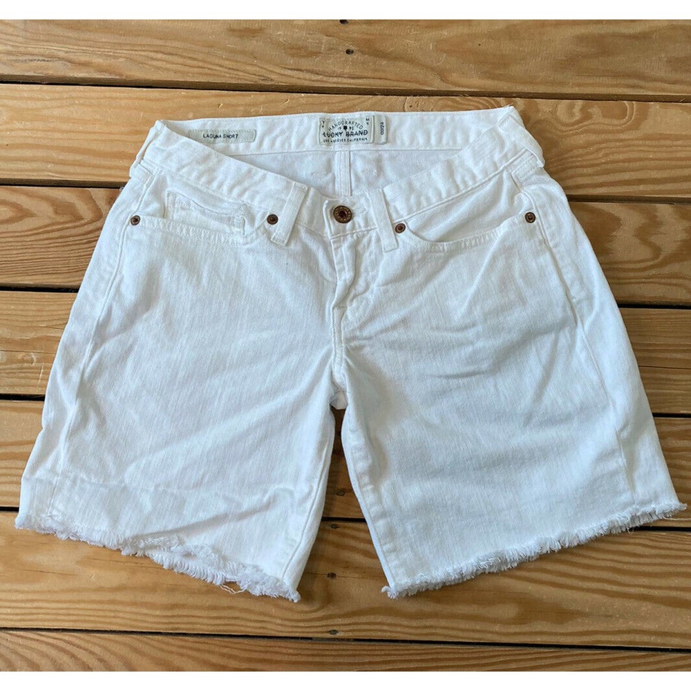 LUCKY BRAND Laguna Raw Hem Jean Shorts Size 00